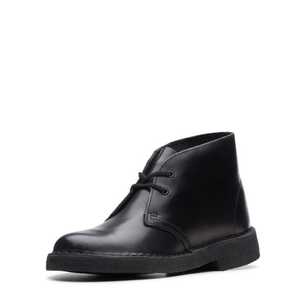 Clarks Womens Desert Boot Ankle Boots Black | UK-6950873